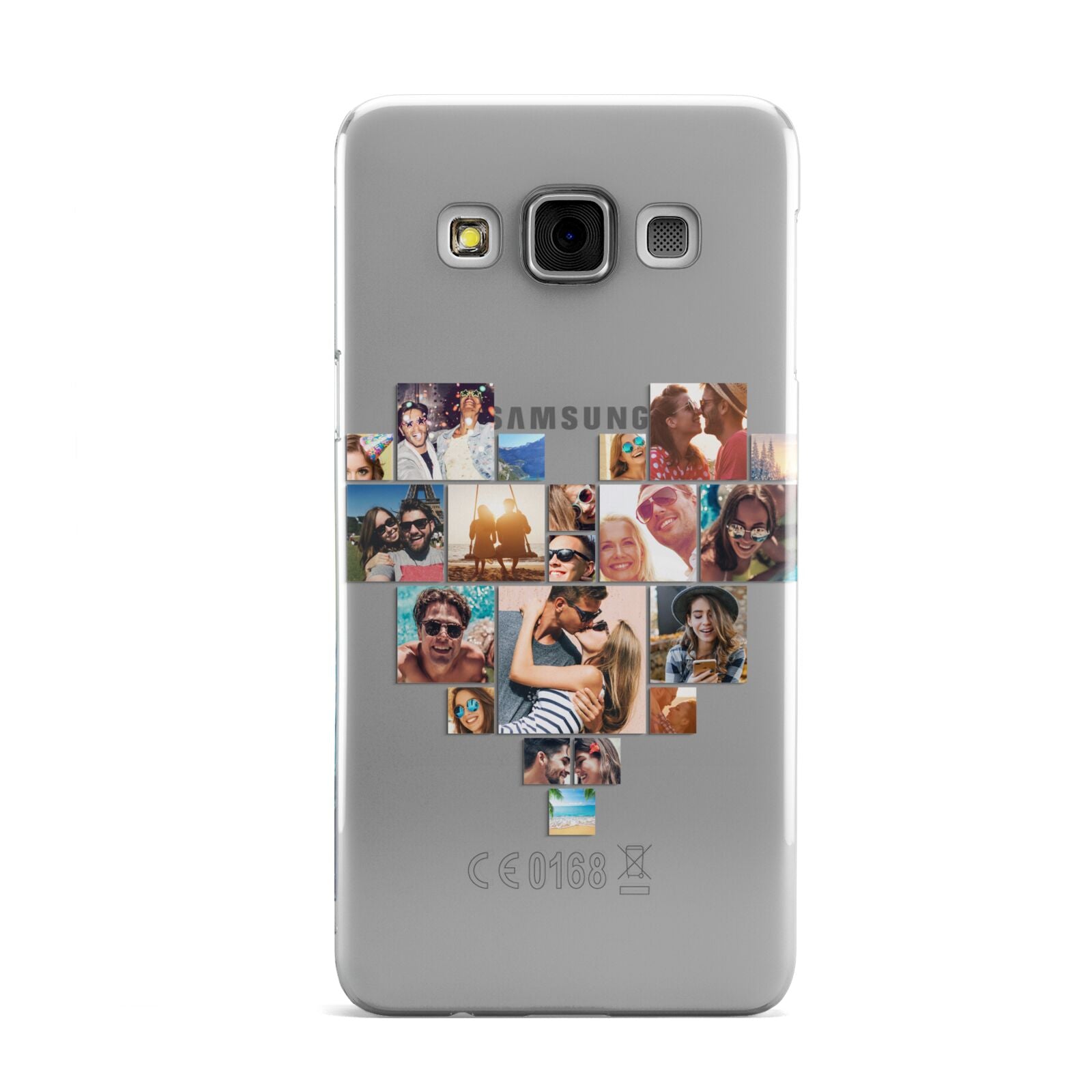 Heart Shaped Photo Montage Upload Samsung Galaxy A3 Case