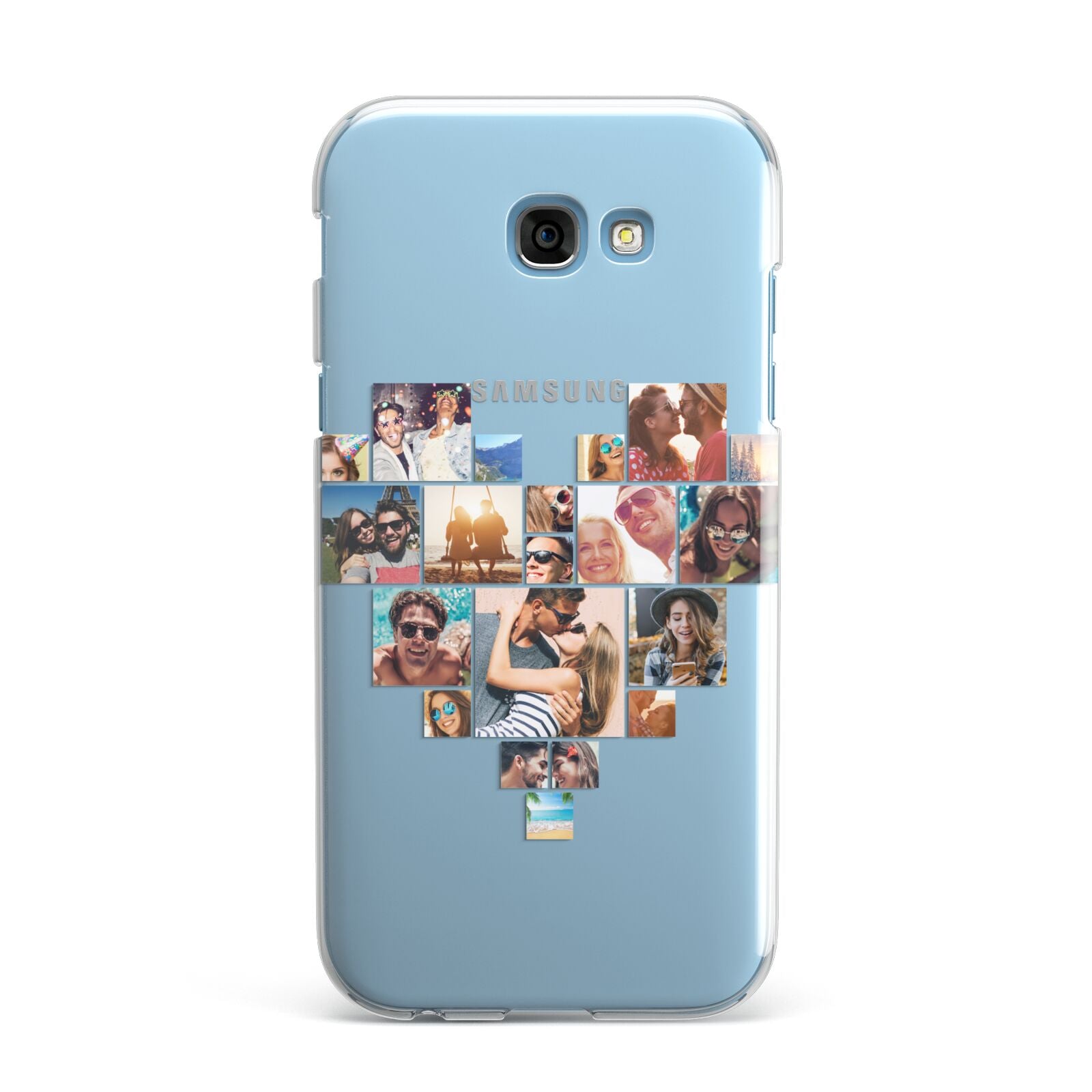 Heart Shaped Photo Montage Upload Samsung Galaxy A7 2017 Case