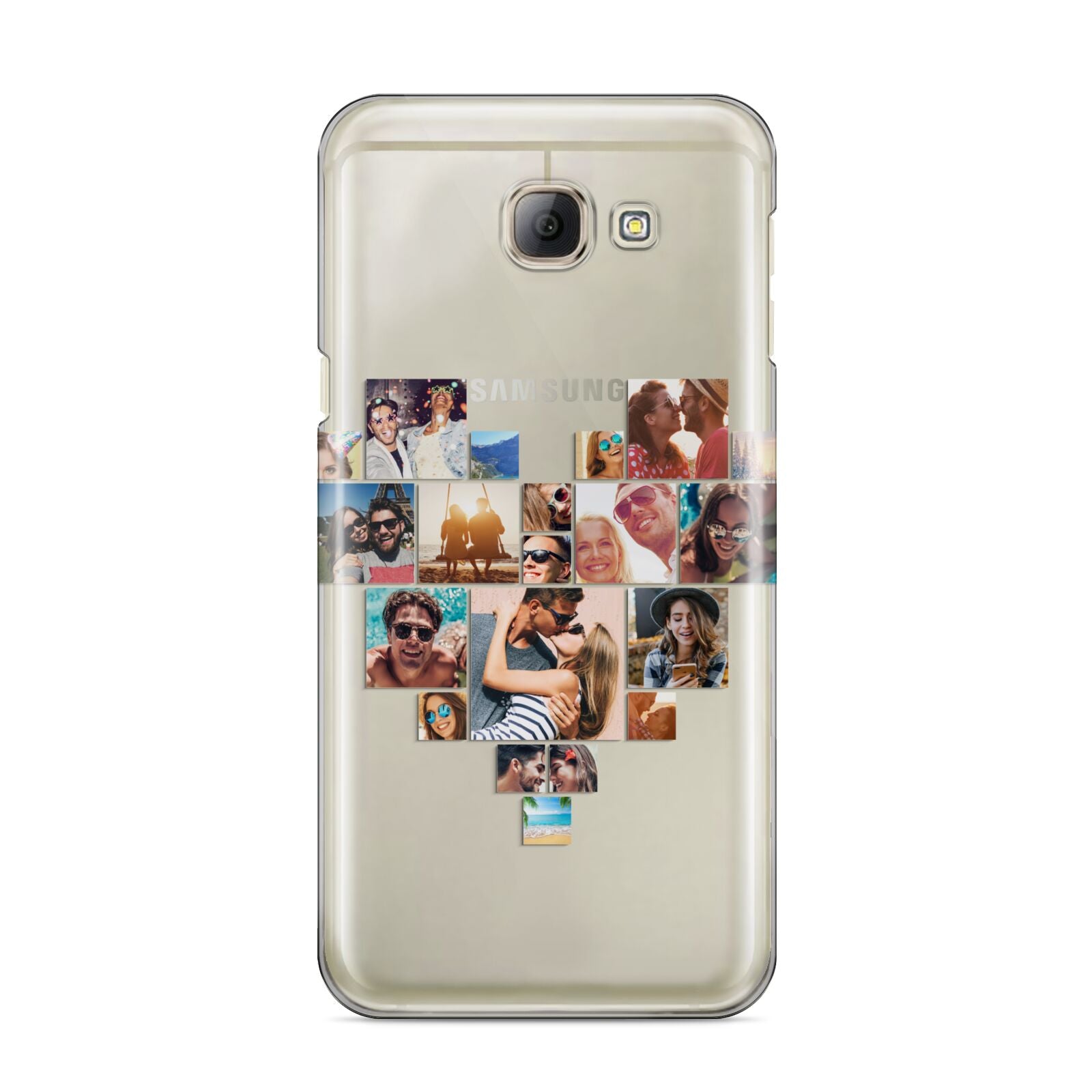 Heart Shaped Photo Montage Upload Samsung Galaxy A8 2016 Case
