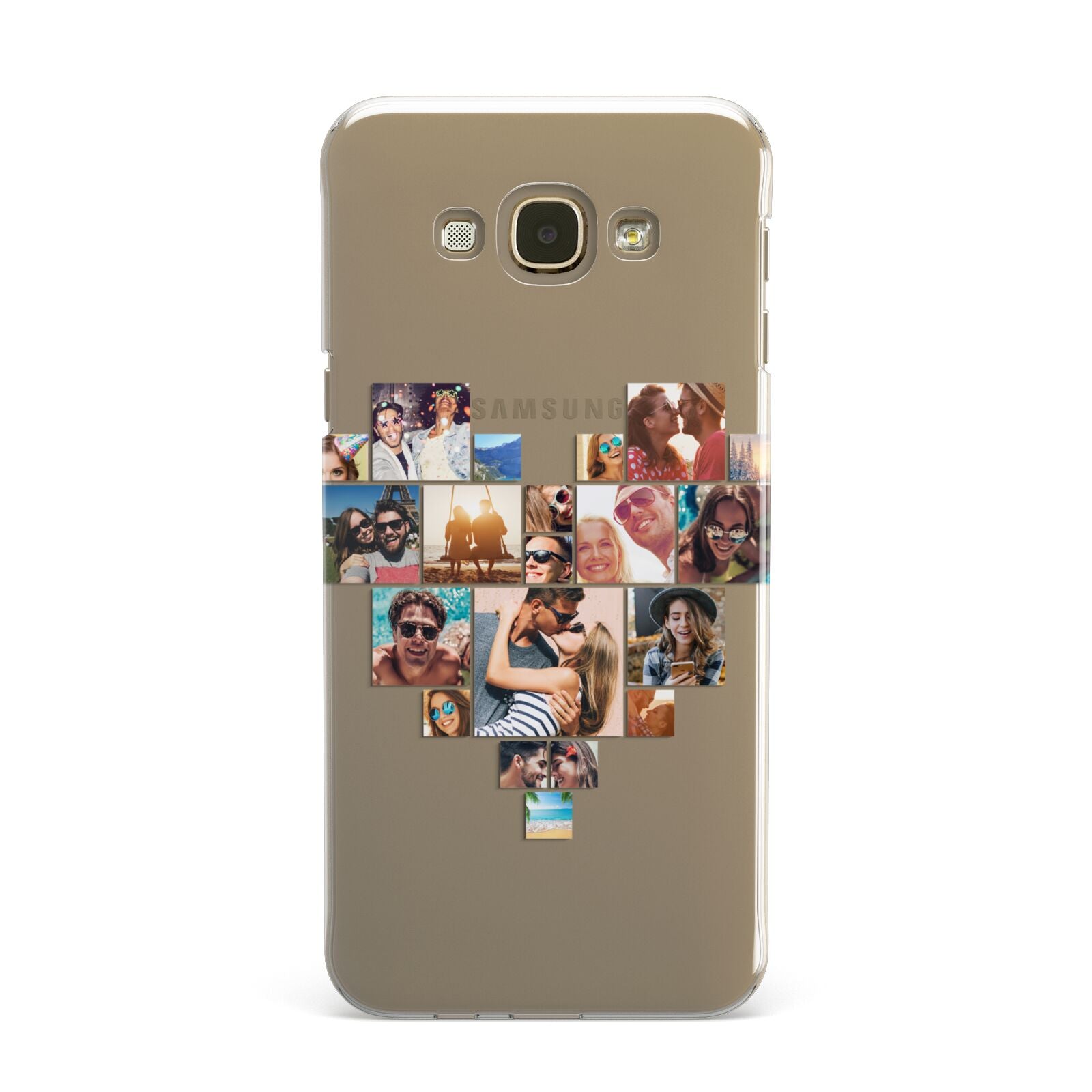 Heart Shaped Photo Montage Upload Samsung Galaxy A8 Case