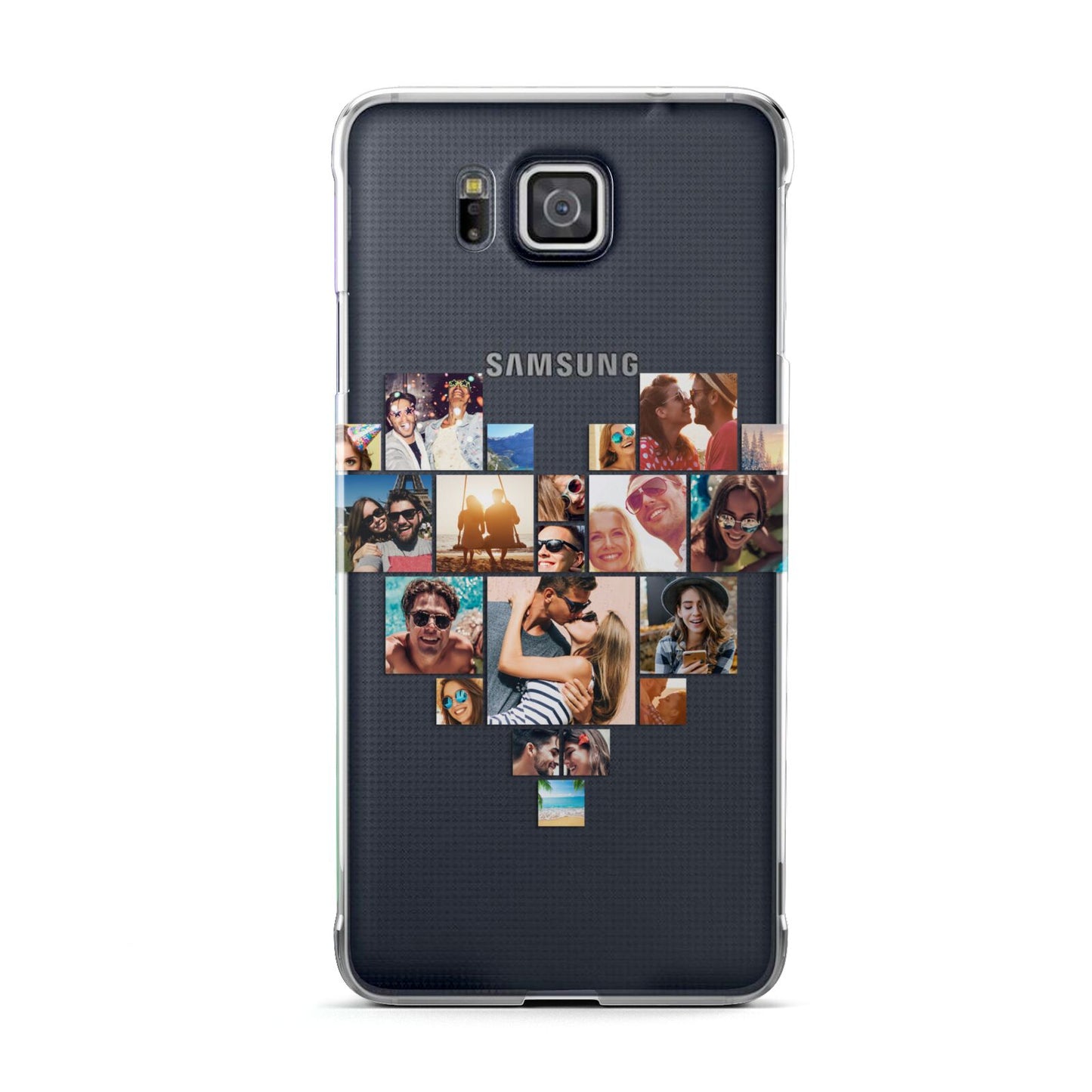 Heart Shaped Photo Montage Upload Samsung Galaxy Alpha Case