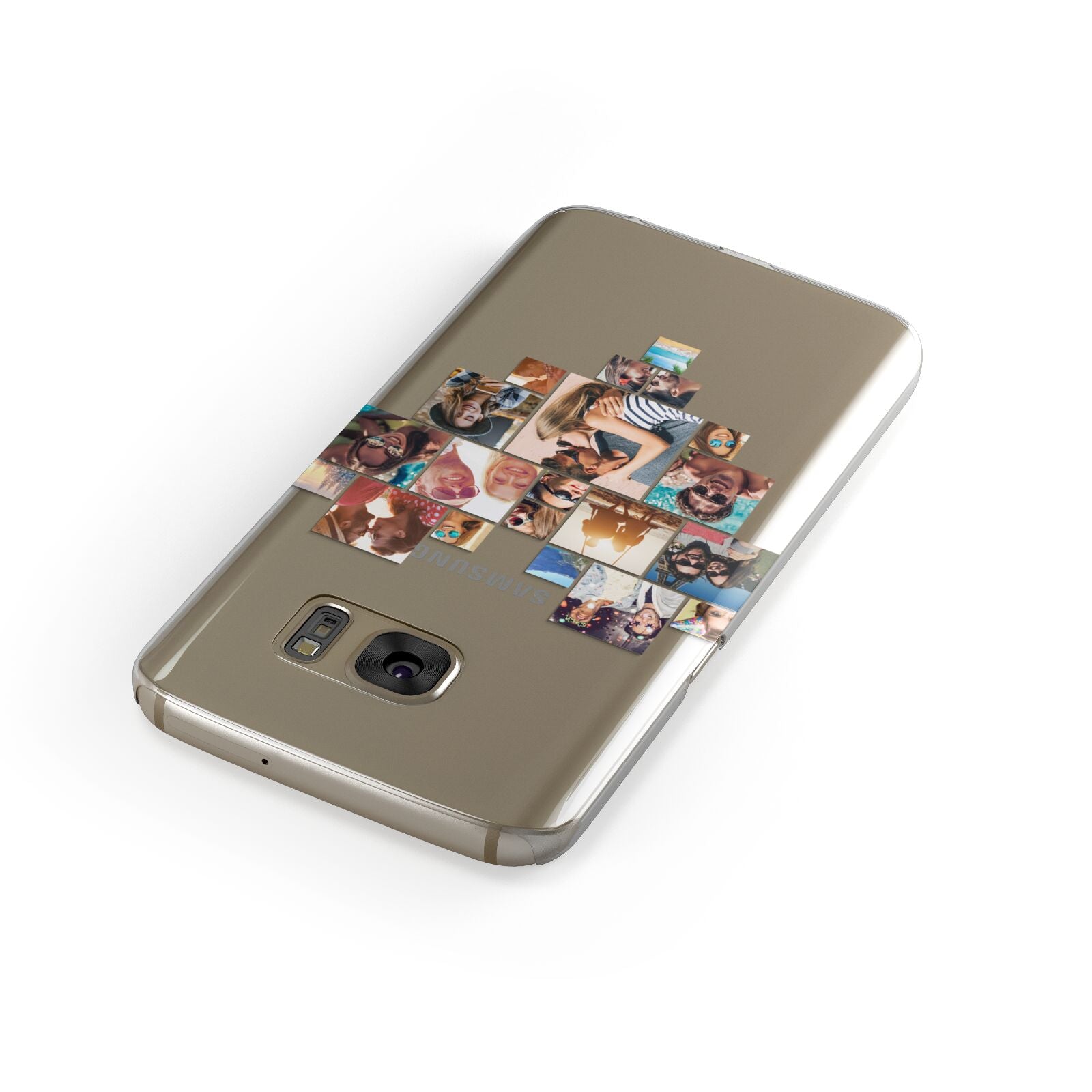 Heart Shaped Photo Montage Upload Samsung Galaxy Case Front Close Up