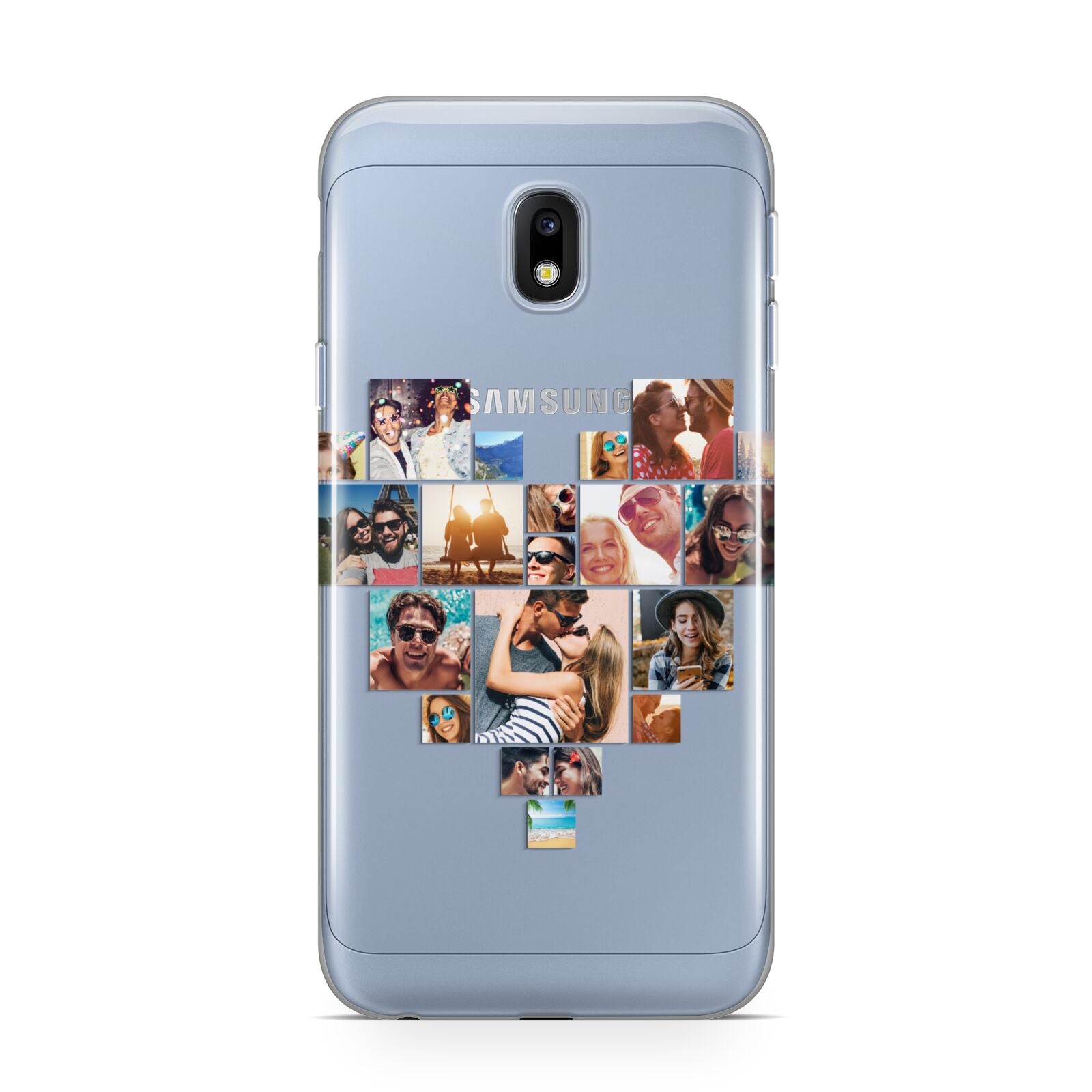 Heart Shaped Photo Montage Upload Samsung Galaxy J3 2017 Case