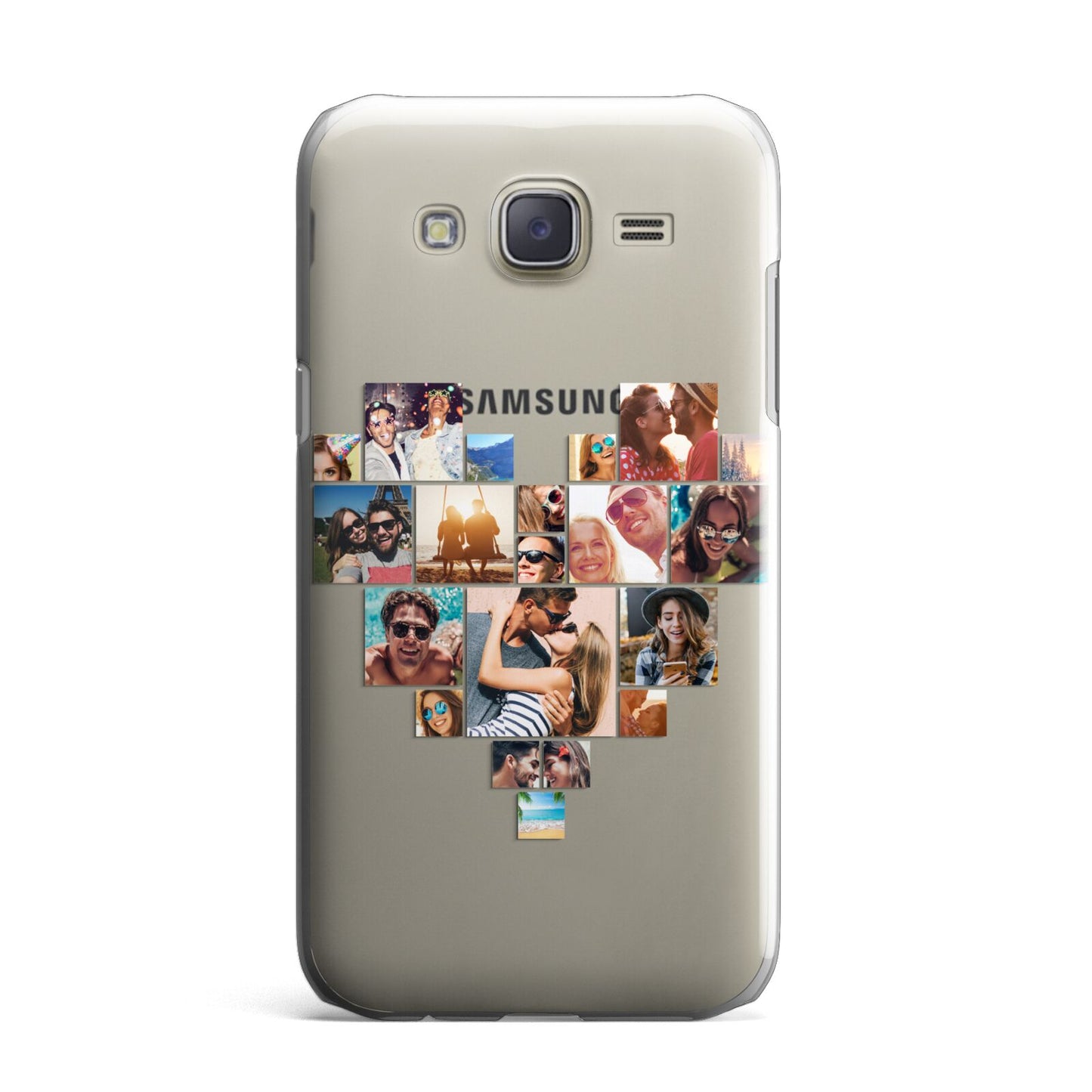 Heart Shaped Photo Montage Upload Samsung Galaxy J7 Case