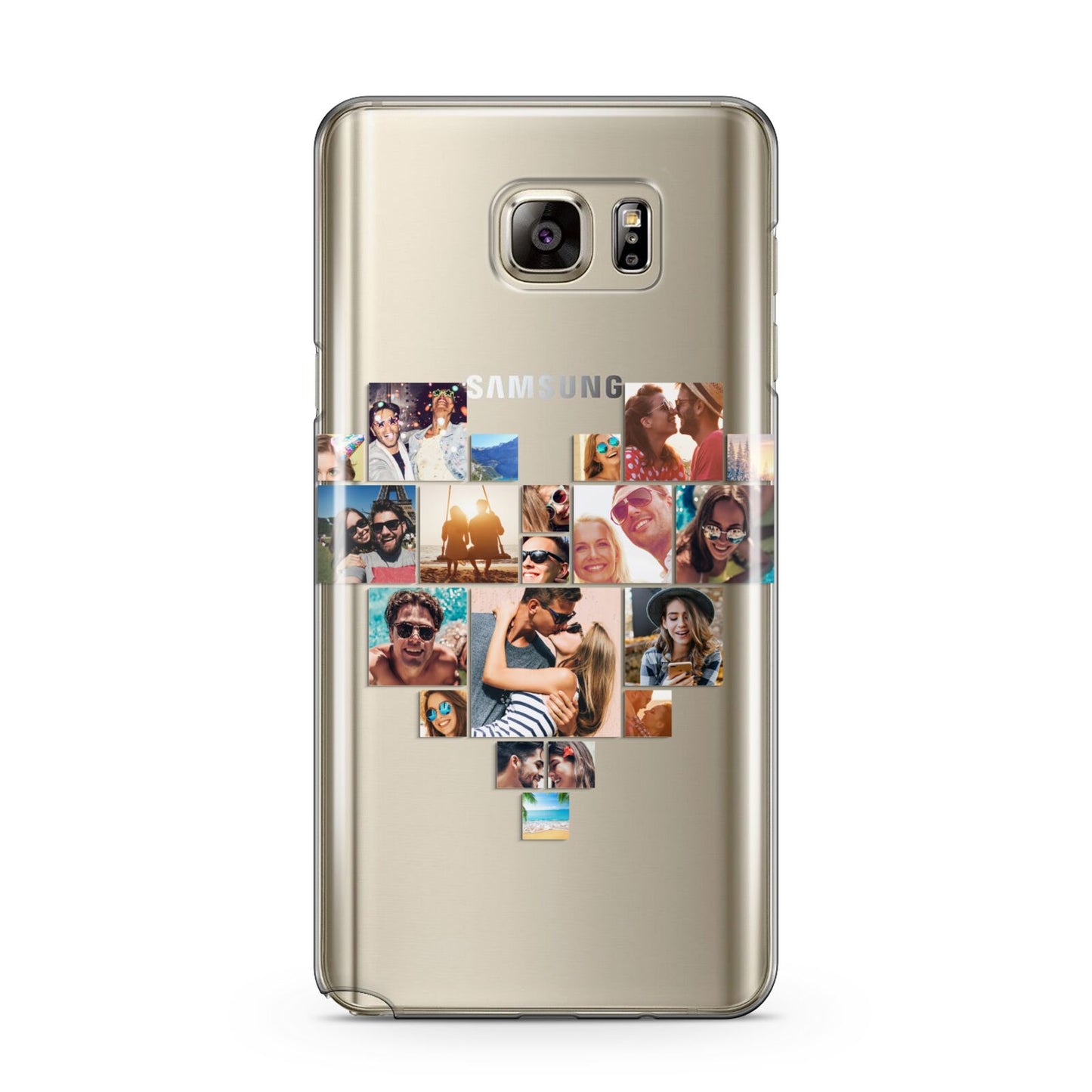 Heart Shaped Photo Montage Upload Samsung Galaxy Note 5 Case