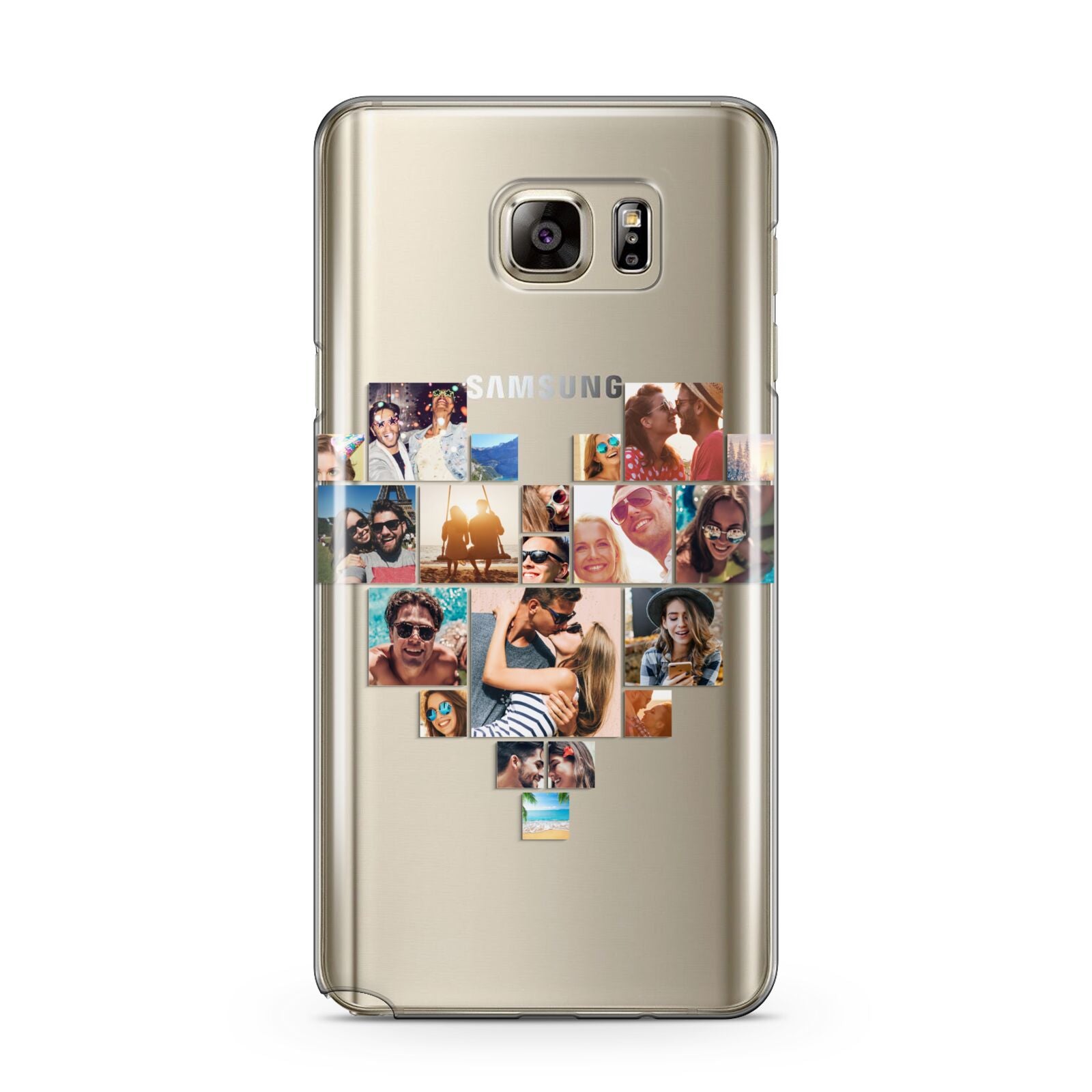 Heart Shaped Photo Montage Upload Samsung Galaxy Note 5 Case
