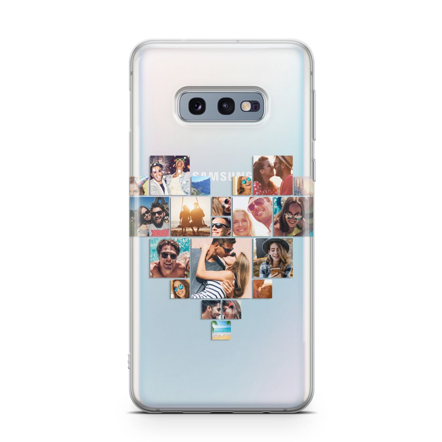 Heart Shaped Photo Montage Upload Samsung Galaxy S10E Case