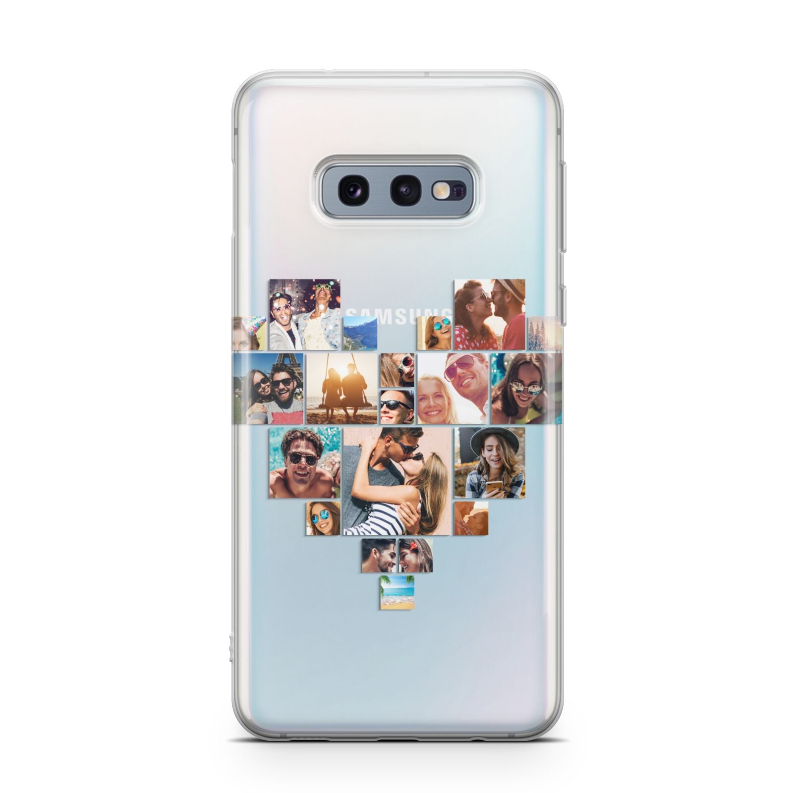 Heart Shaped Photo Montage Upload Samsung Galaxy S10E Case