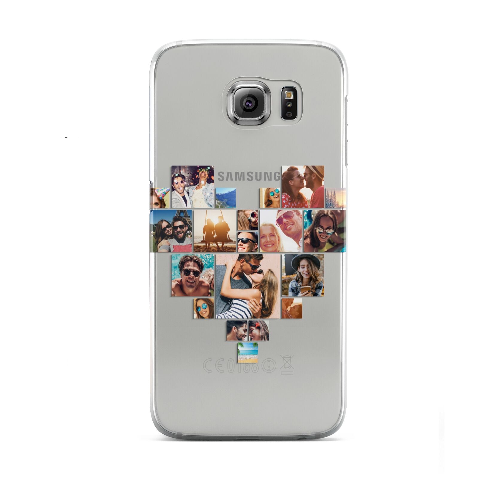 Heart Shaped Photo Montage Upload Samsung Galaxy S6 Case