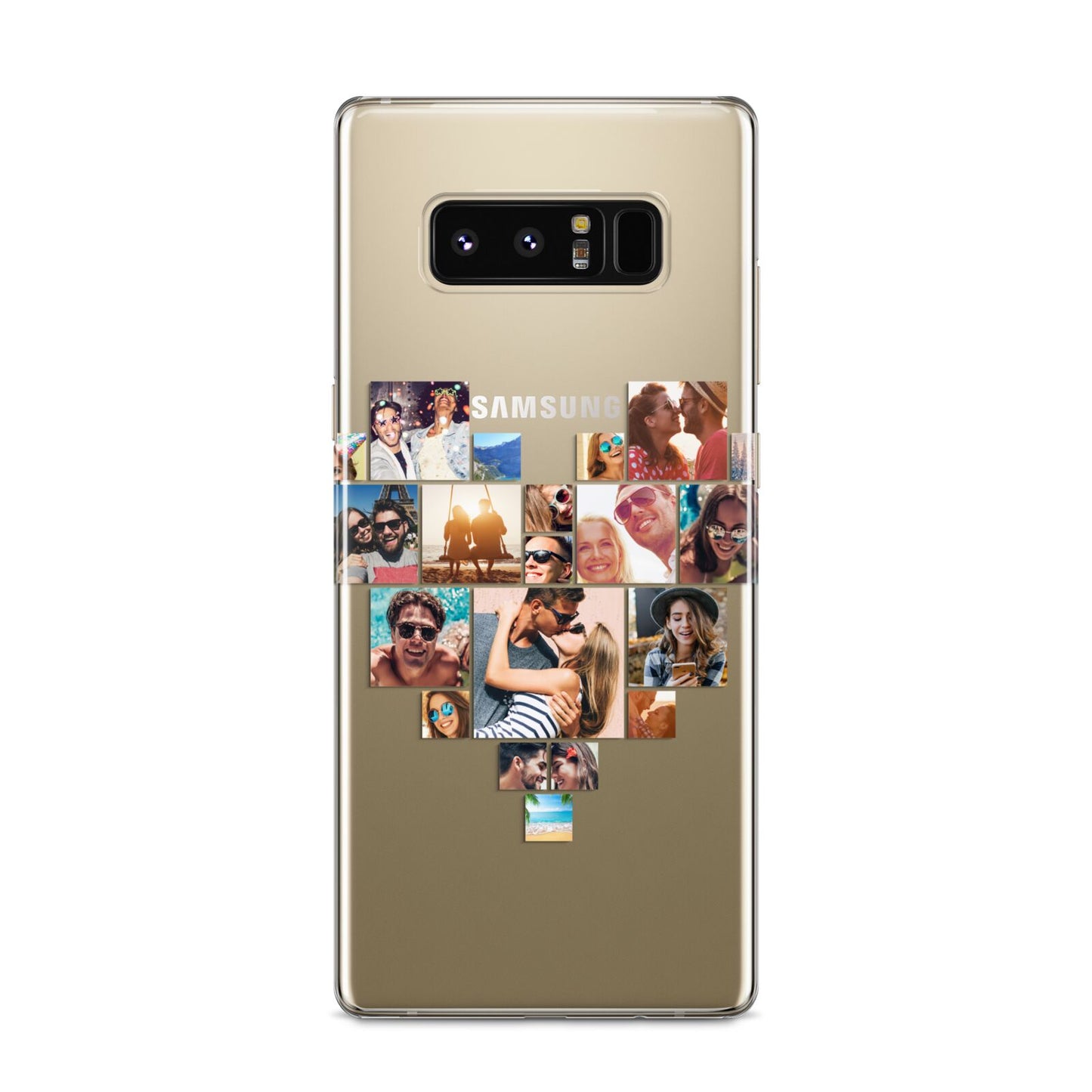 Heart Shaped Photo Montage Upload Samsung Galaxy S8 Case