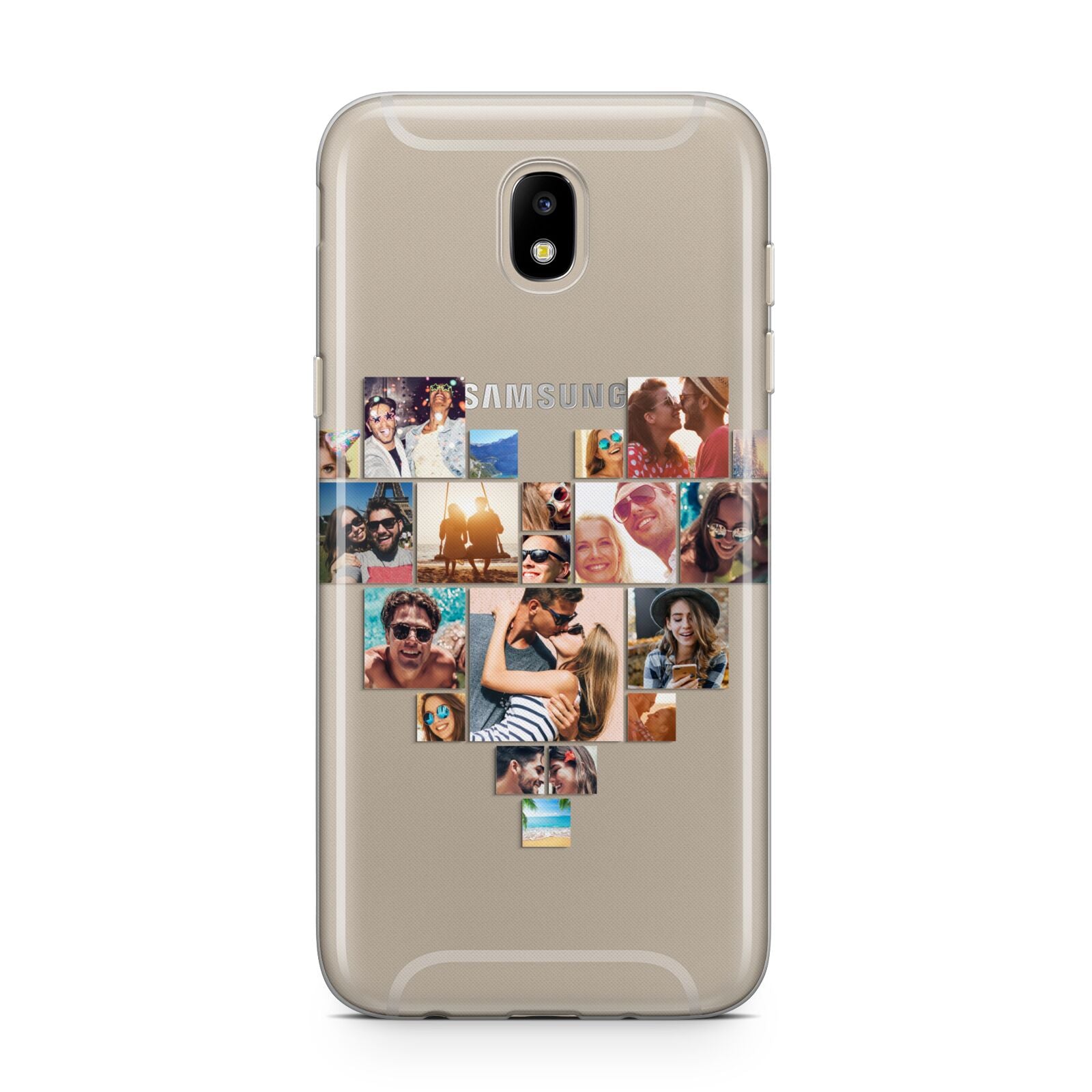 Heart Shaped Photo Montage Upload Samsung J5 2017 Case