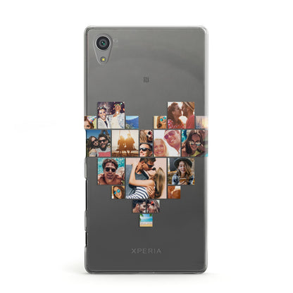 Heart Shaped Photo Montage Upload Sony Xperia Case
