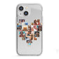 Heart Shaped Photo Montage Upload iPhone 13 Mini TPU Impact Case with White Edges
