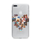 Heart Shaped Photo Montage Upload iPhone 7 Plus Bumper Case on Silver iPhone