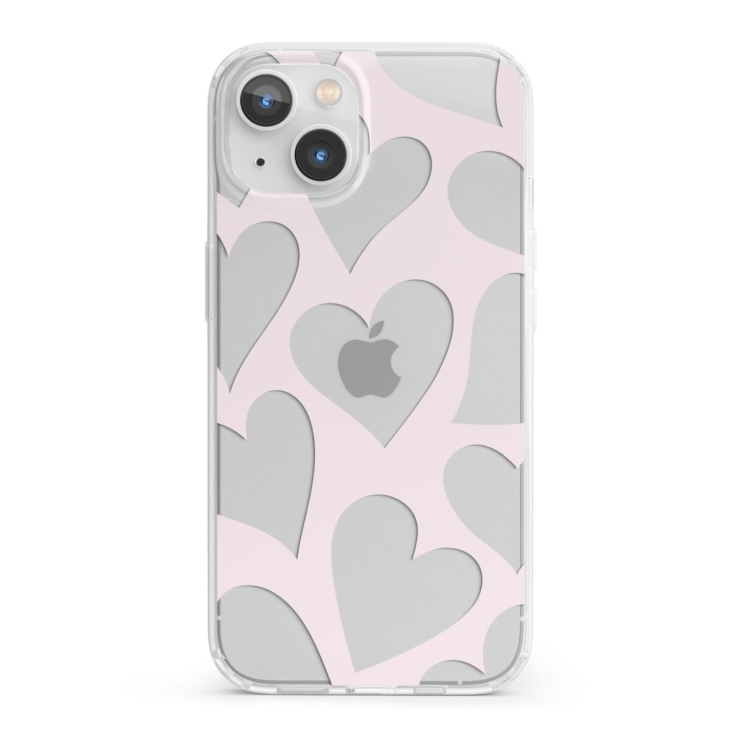 Heart iPhone 13 Clear Bumper Case