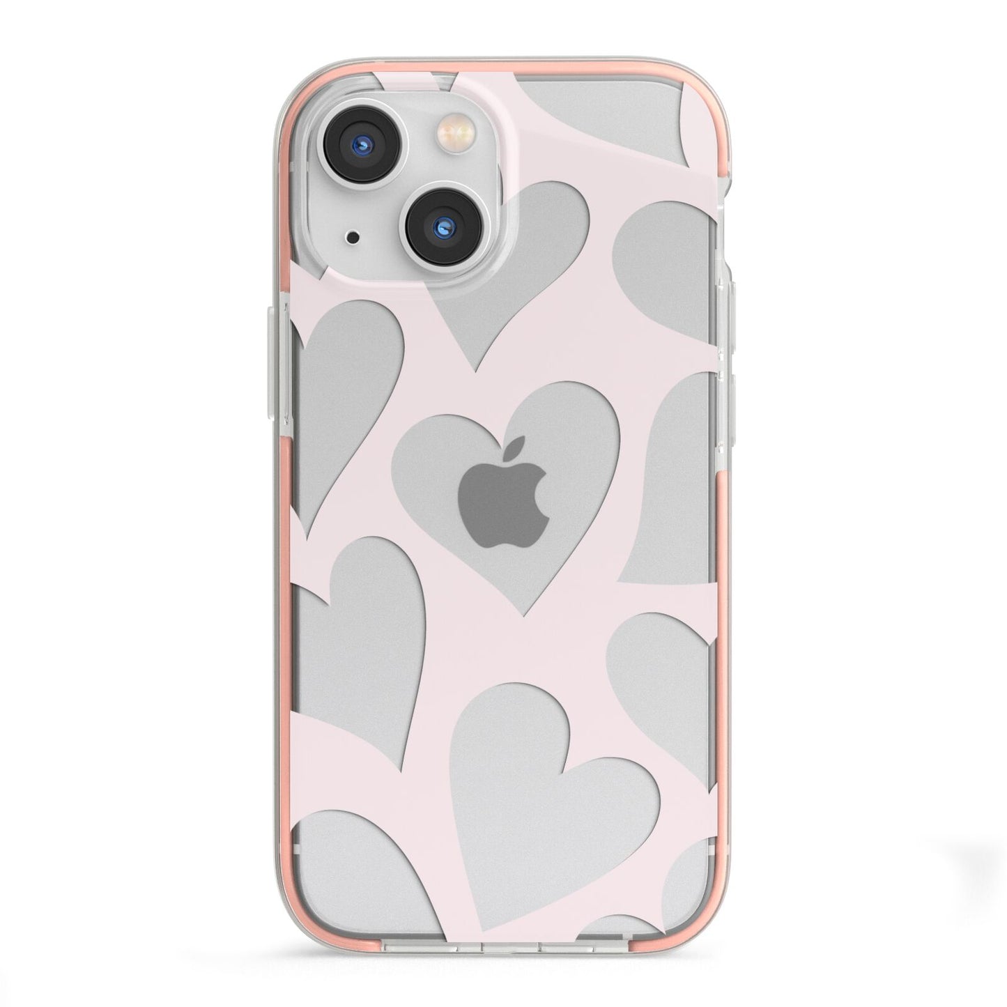 Heart iPhone 13 Mini TPU Impact Case with Pink Edges