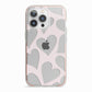 Heart iPhone 13 Pro TPU Impact Case with Pink Edges