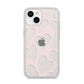 Heart iPhone 14 Clear Tough Case Starlight