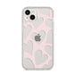 Heart iPhone 14 Plus Clear Tough Case Starlight