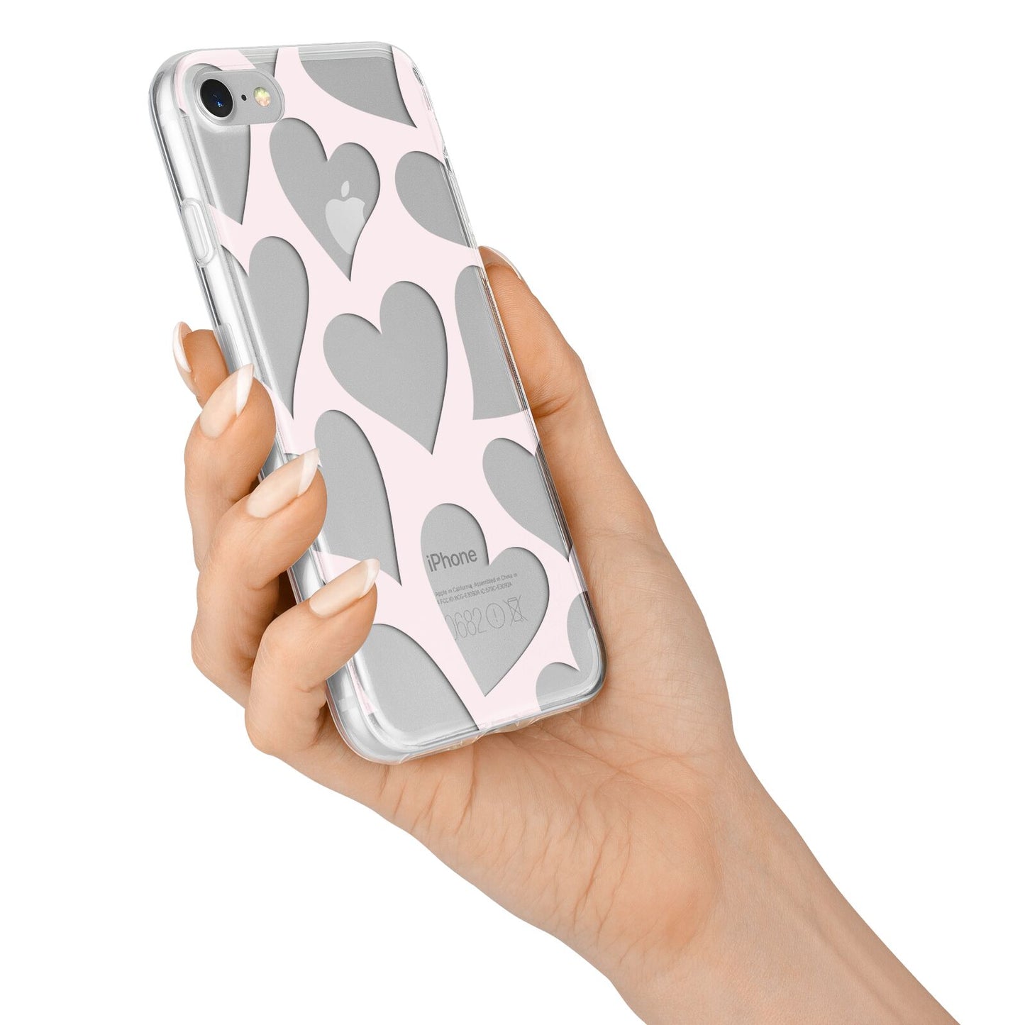 Heart iPhone 7 Bumper Case on Silver iPhone Alternative Image