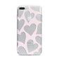 Heart iPhone 7 Plus Bumper Case on Silver iPhone