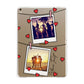 Hearts Photo Montage Upload with Text Apple iPad Gold Case