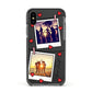 Hearts Photo Montage Upload with Text Apple iPhone Xs Impact Case Black Edge on Black Phone