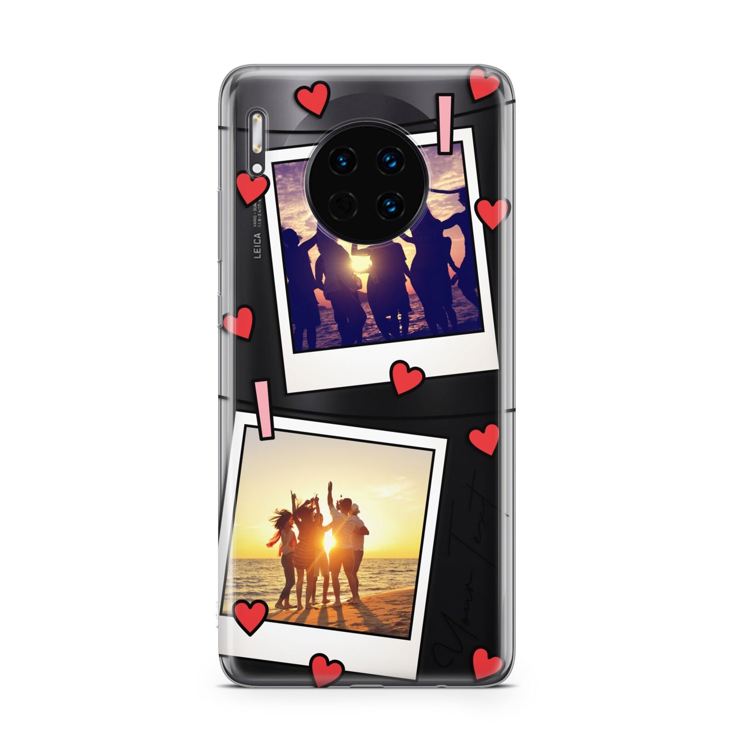 Hearts Photo Montage Upload with Text Huawei Mate 30