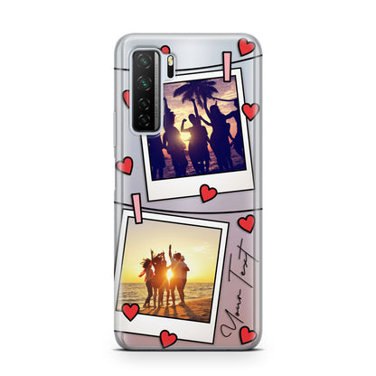 Hearts Photo Montage Upload with Text Huawei P40 Lite 5G Phone Case