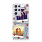 Hearts Photo Montage Upload with Text Samsung S21 Ultra Case