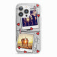 Hearts Photo Montage Upload with Text iPhone 13 Pro TPU Impact Case with White Edges
