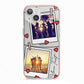 Hearts Photo Montage Upload with Text iPhone 13 TPU Impact Case with Pink Edges
