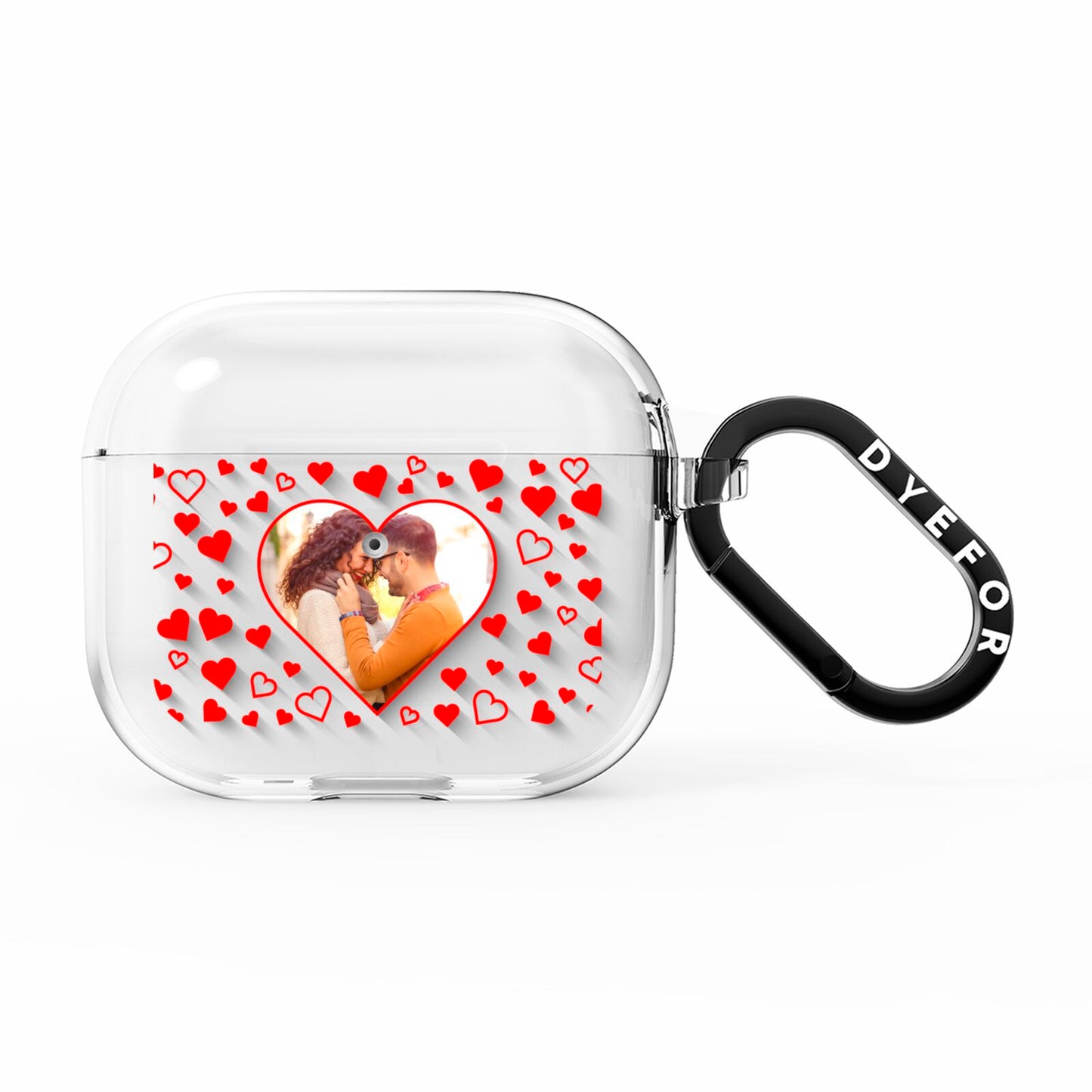 Hearts with Photo AirPods Clear Case 3rd Gen