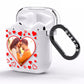 Hearts with Photo AirPods Clear Case Side Image