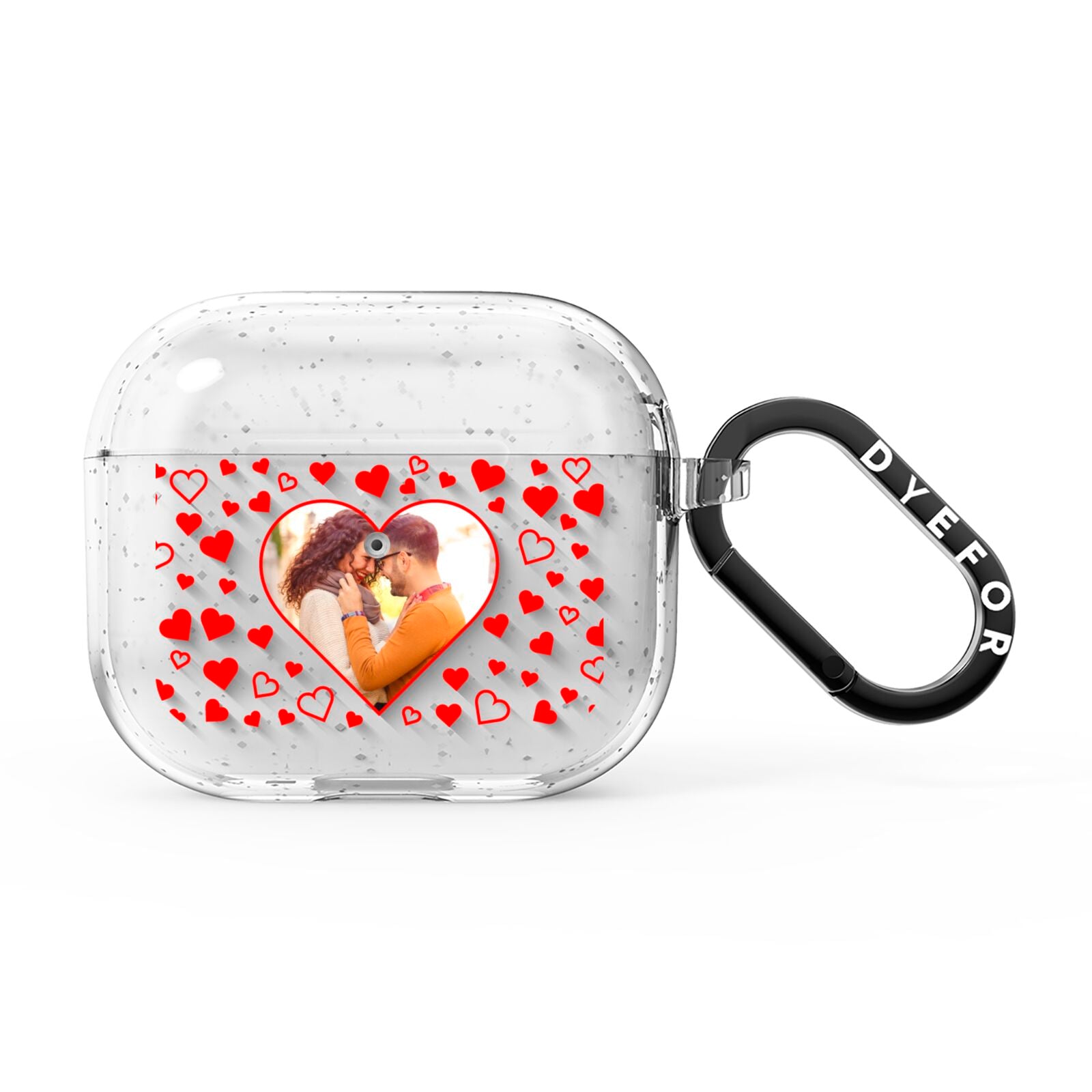 Hearts with Photo AirPods Glitter Case 3rd Gen