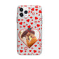 Hearts with Photo Apple iPhone 11 Pro Max in Silver with Bumper Case