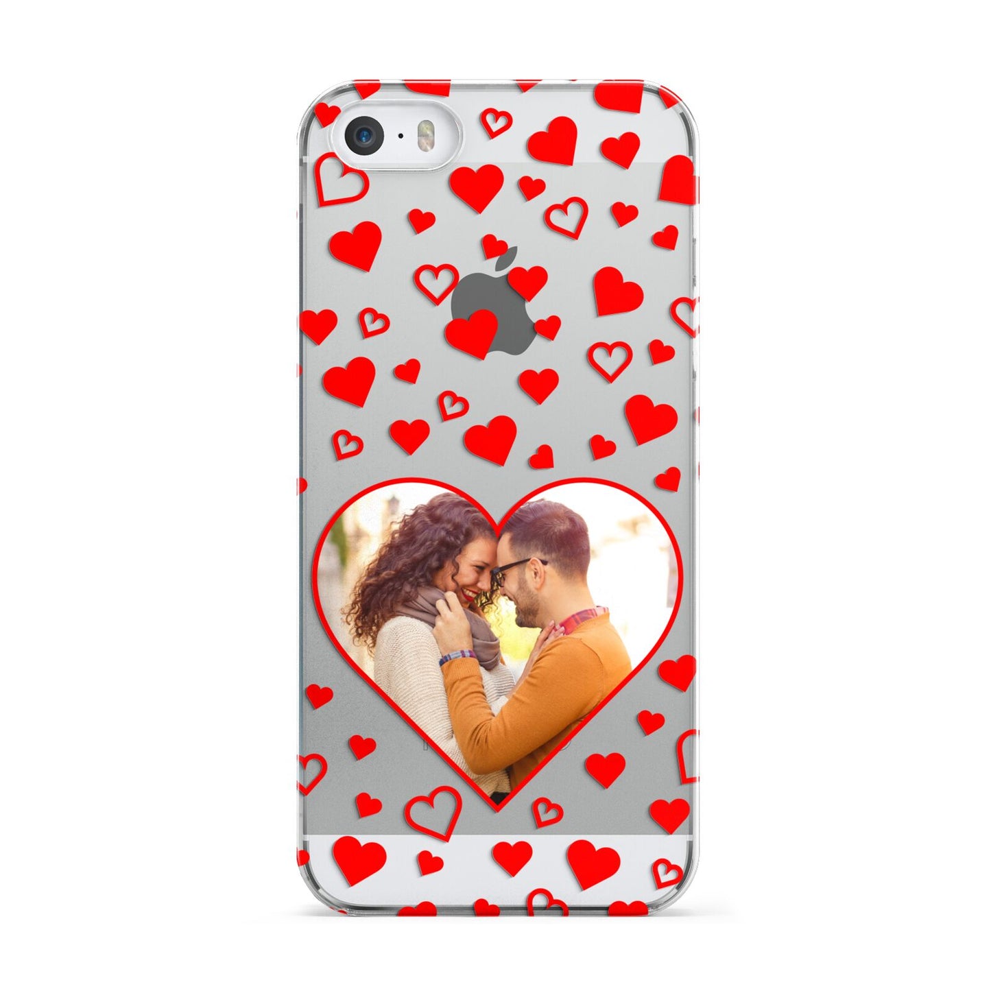 Hearts with Photo Apple iPhone 5 Case