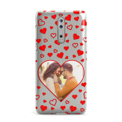 Hearts with Photo Nokia Case