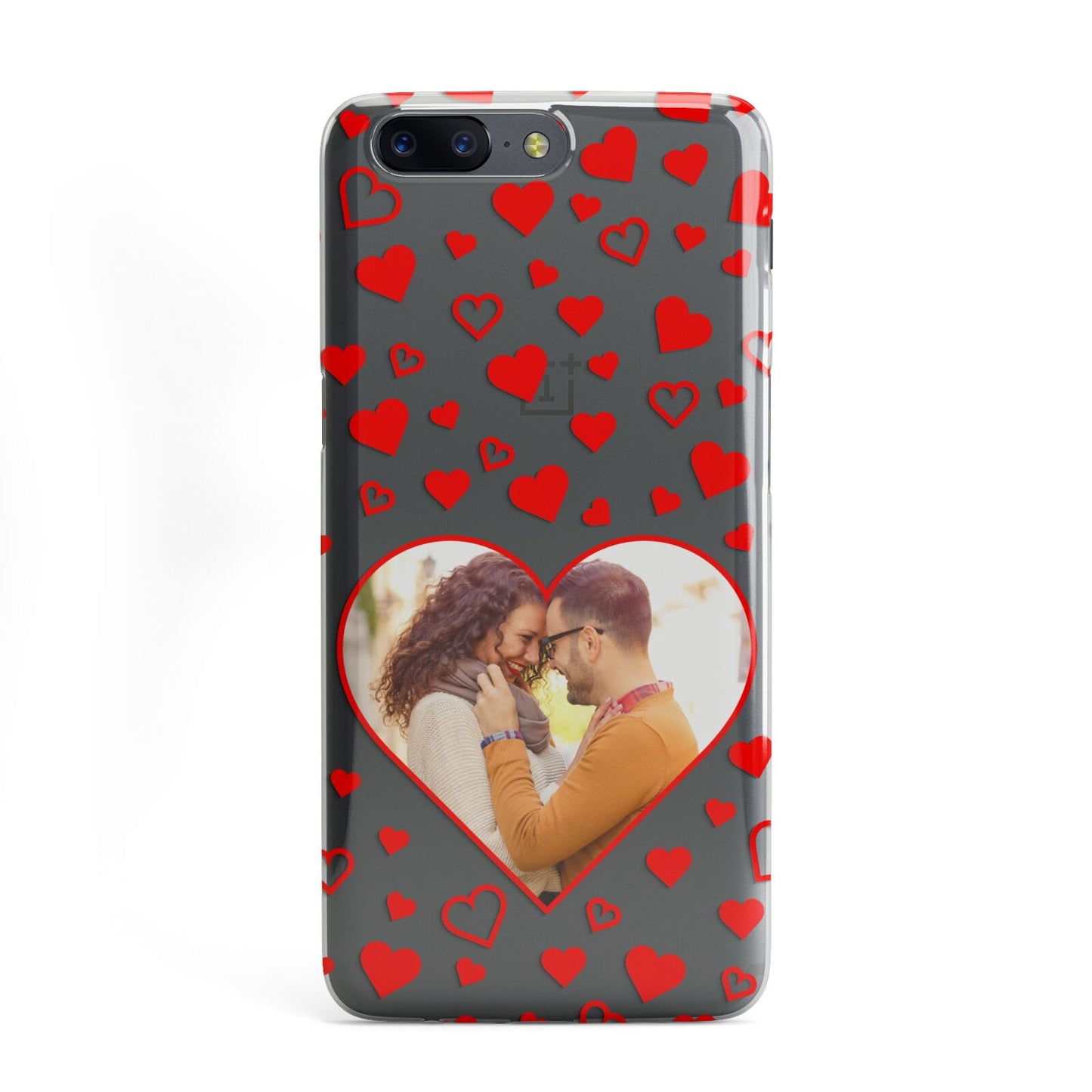 Hearts with Photo OnePlus Case