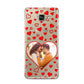 Hearts with Photo Samsung Galaxy A3 2016 Case on gold phone