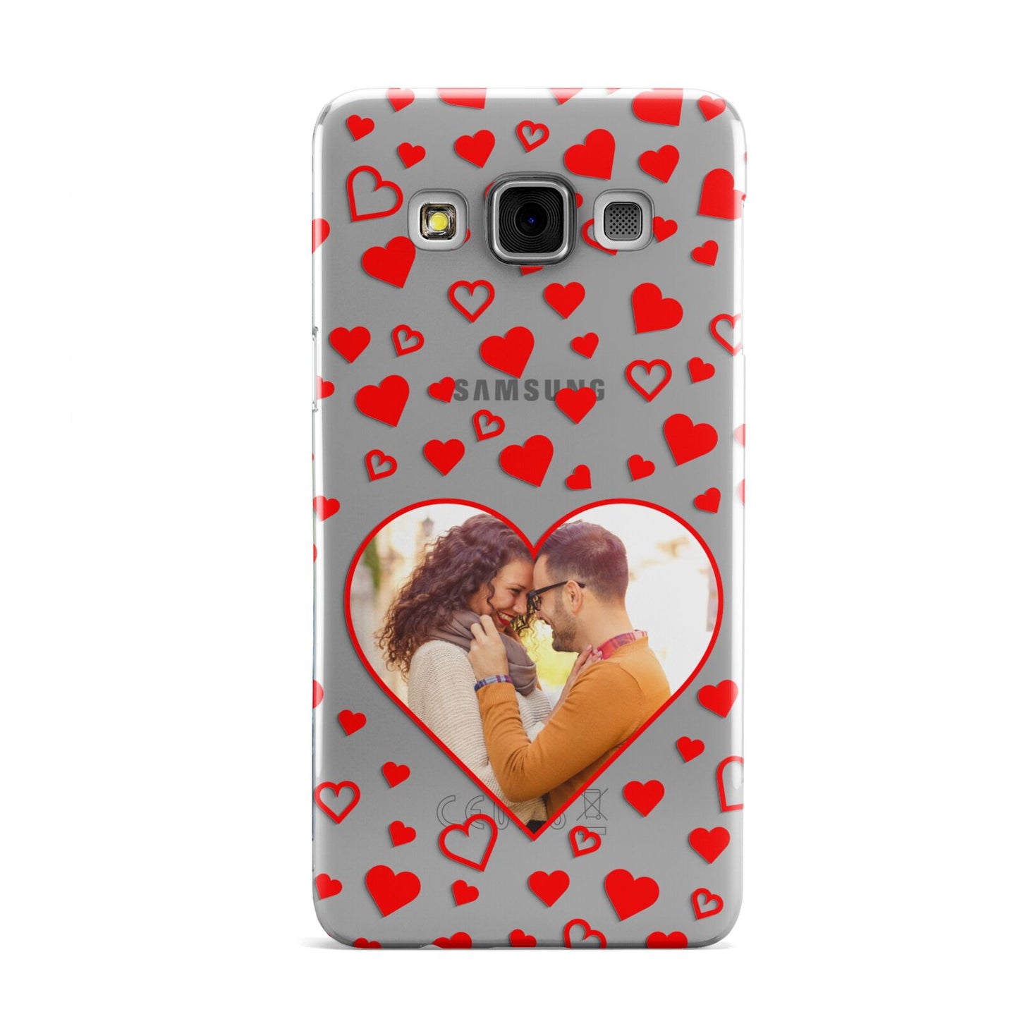 Hearts with Photo Samsung Galaxy A3 Case