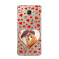 Hearts with Photo Samsung Galaxy A5 2016 Case on gold phone