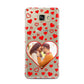 Hearts with Photo Samsung Galaxy A7 2016 Case on gold phone