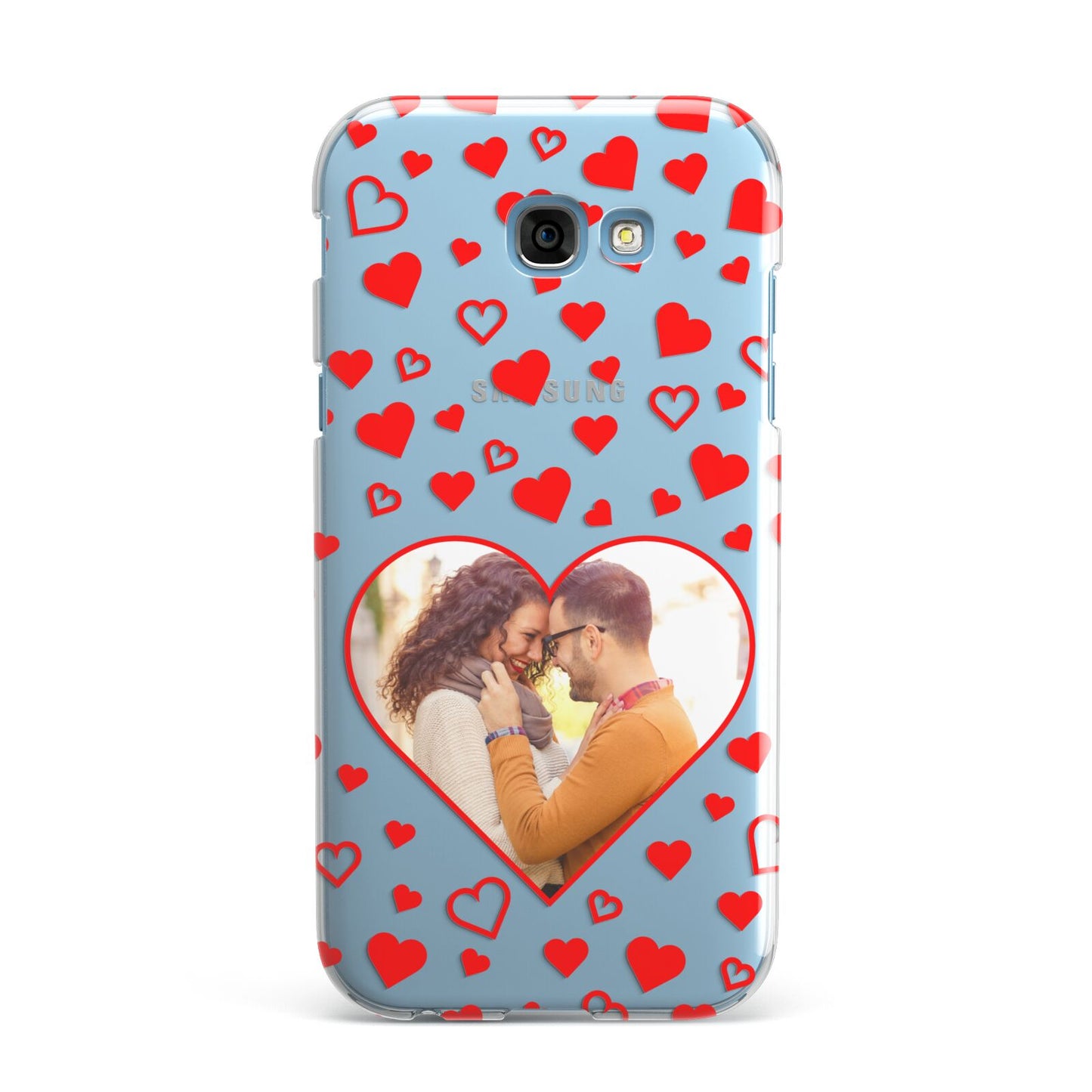 Hearts with Photo Samsung Galaxy A7 2017 Case