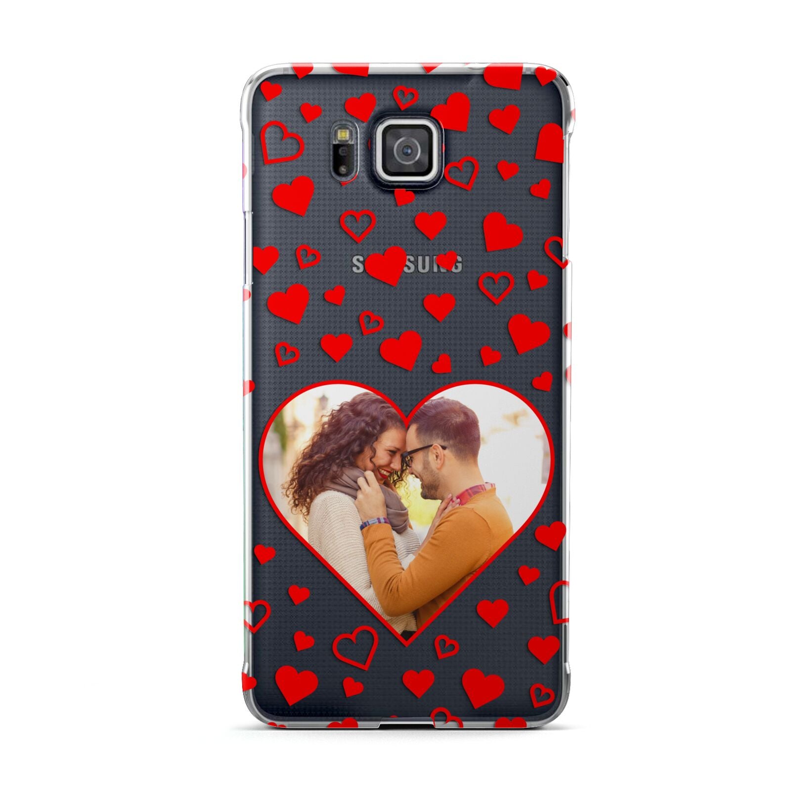 Hearts with Photo Samsung Galaxy Alpha Case