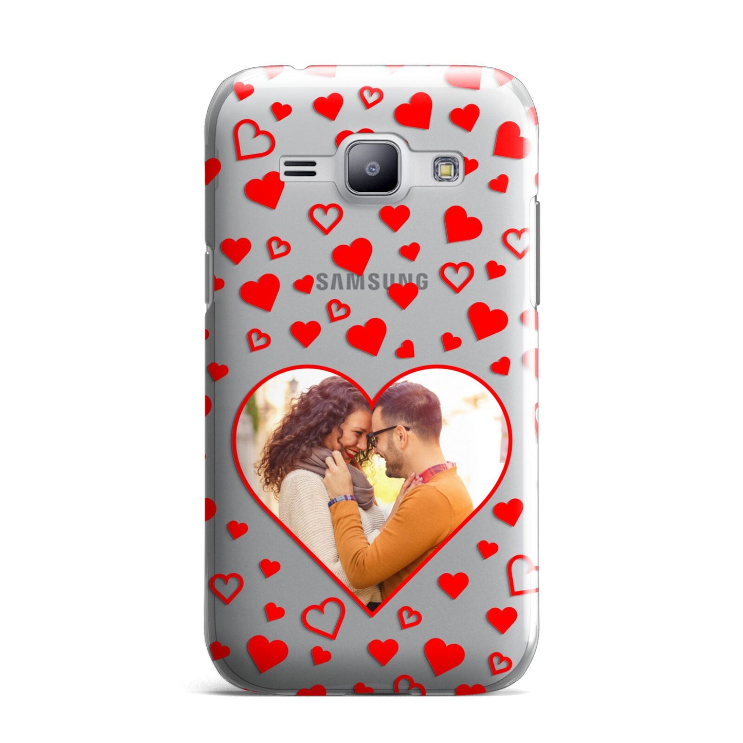 Hearts with Photo Samsung Galaxy J1 2015 Case