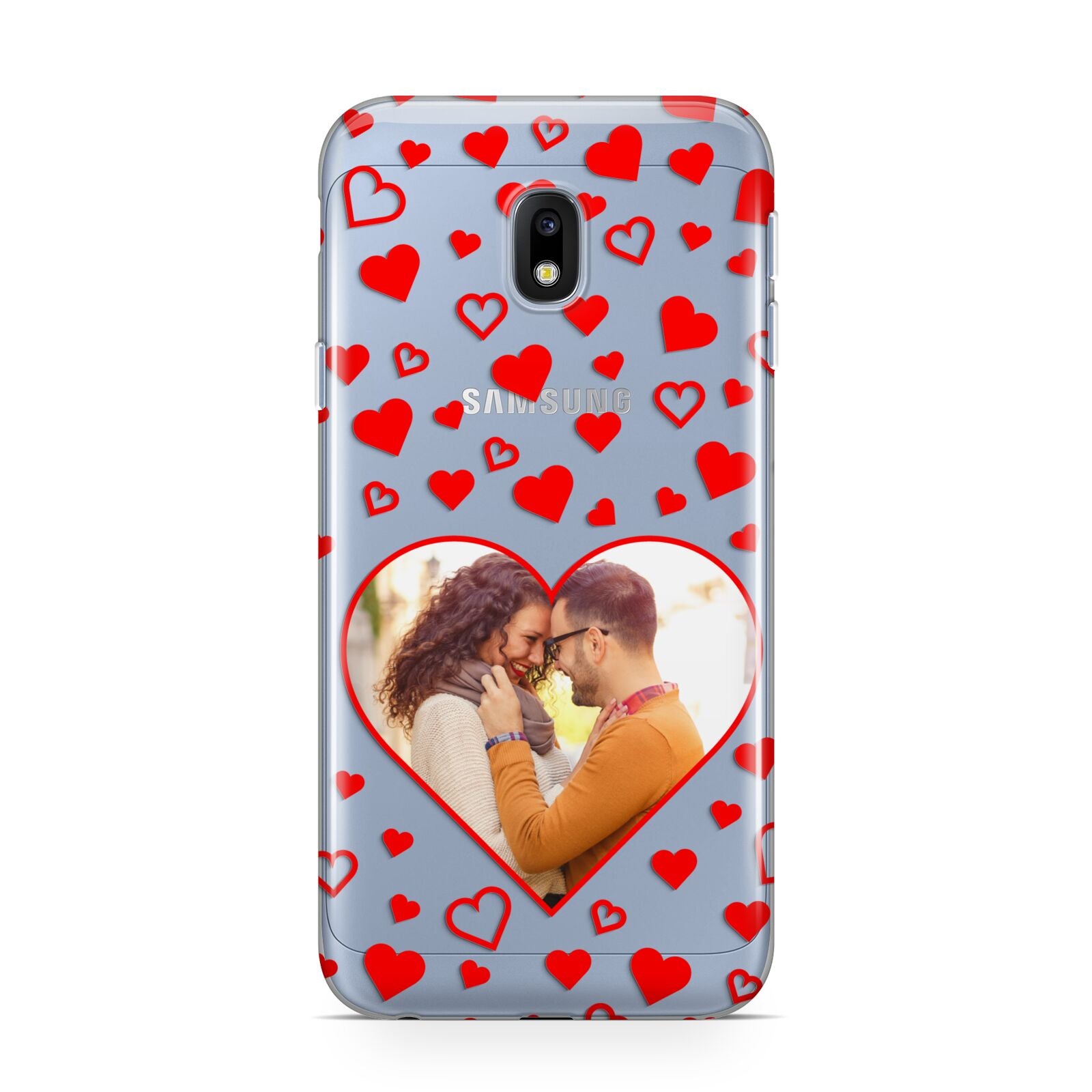 Hearts with Photo Samsung Galaxy J3 2017 Case