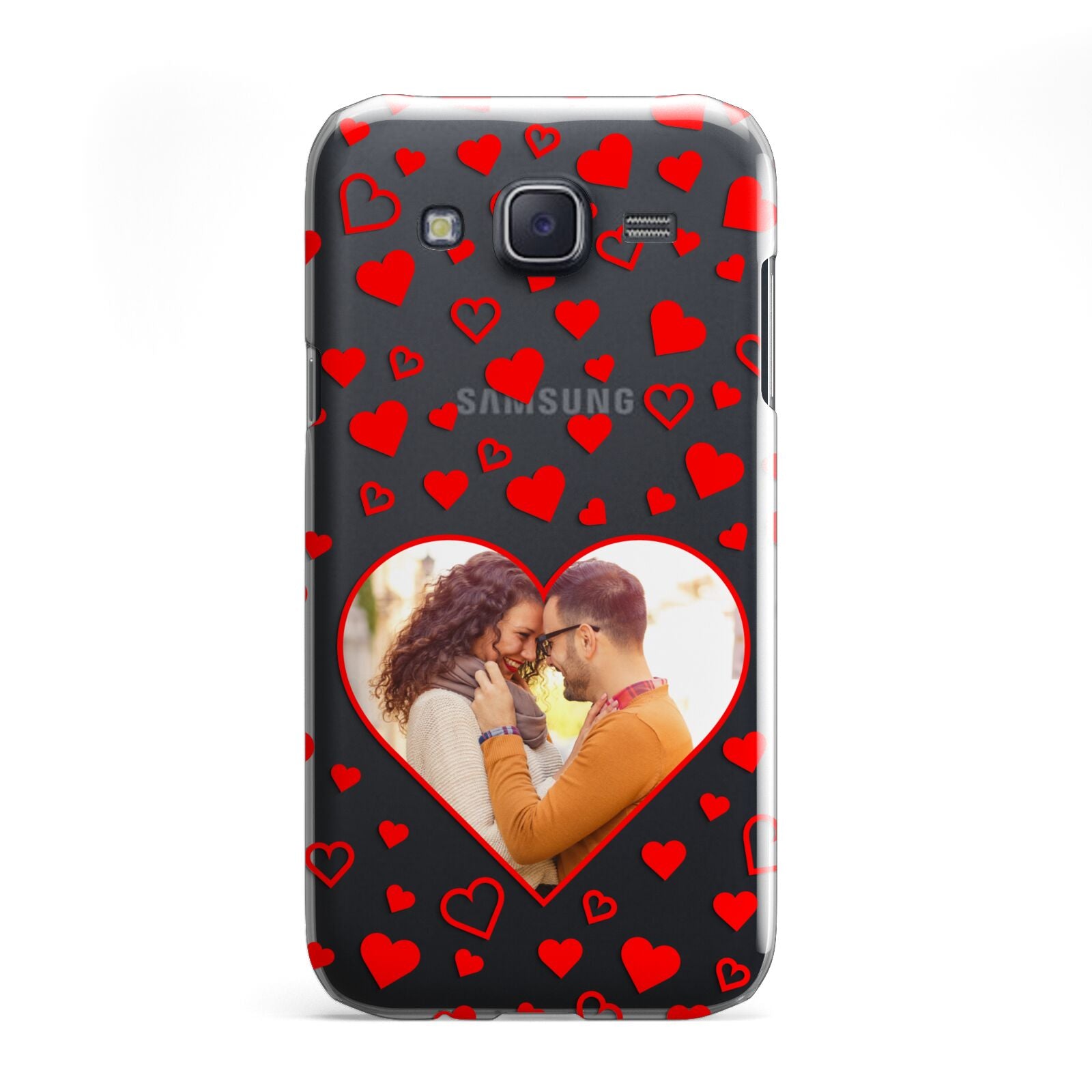 Hearts with Photo Samsung Galaxy J5 Case