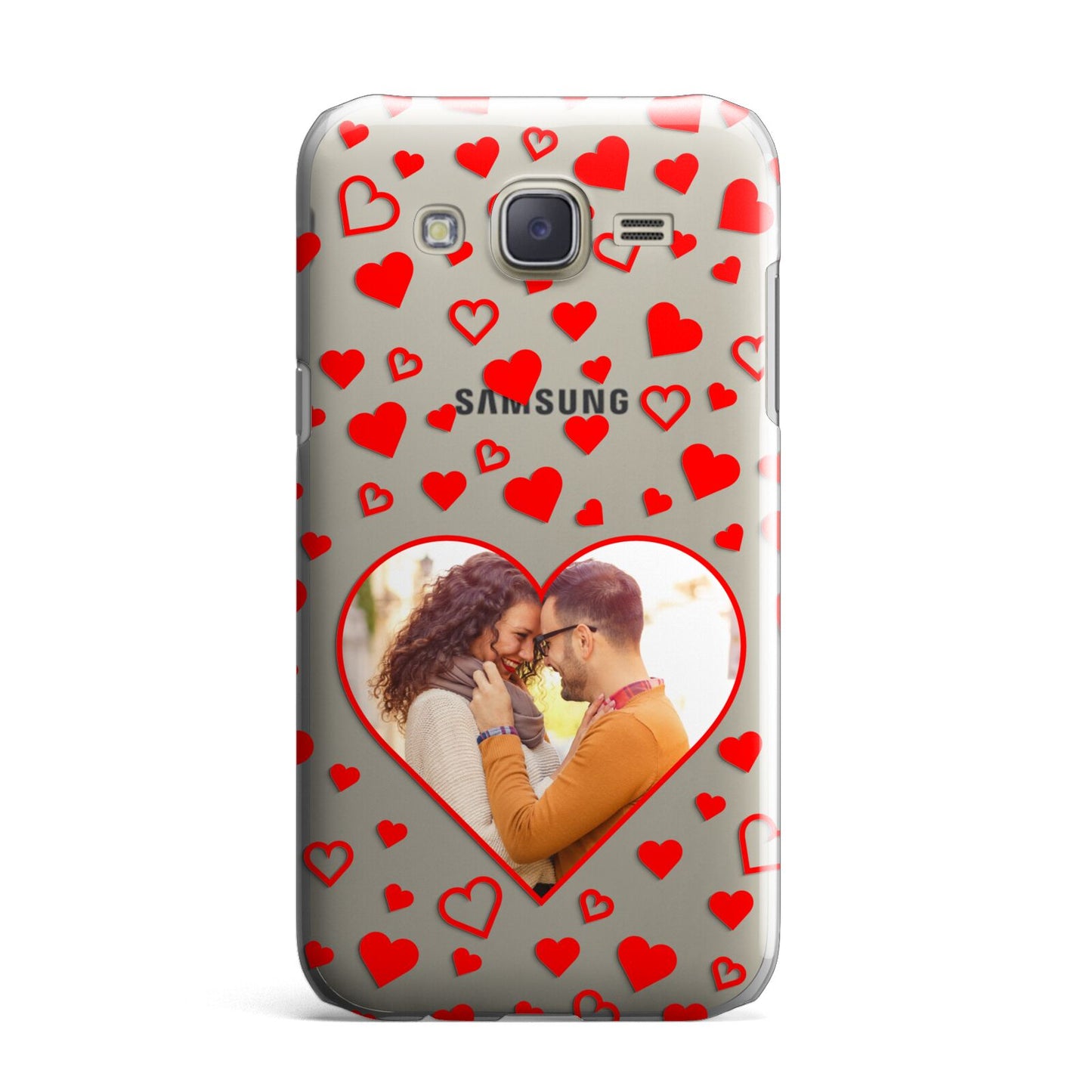 Hearts with Photo Samsung Galaxy J7 Case