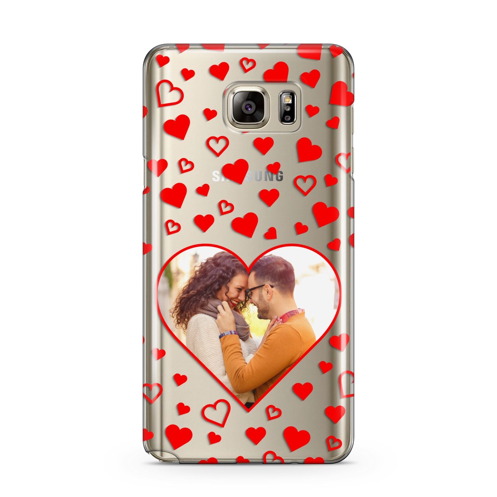 Hearts with Photo Samsung Galaxy Note 5 Case